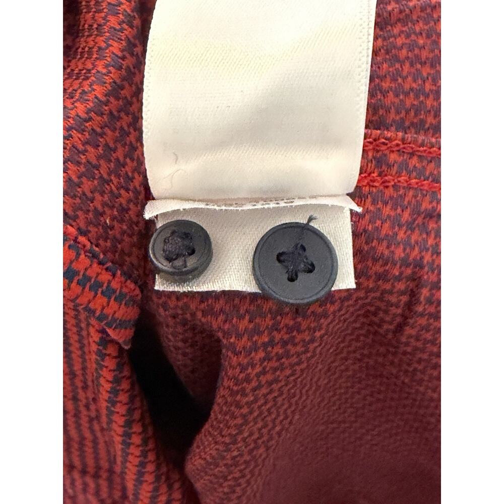 Rhone Commuter Shirt •Men S• Slim Fit Red Houndstooth Performance Button Down - Picture 9 of 11